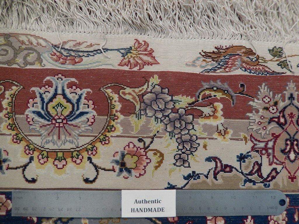 10x13 Authentic Handmade Signed Wool & Silk Persian Tabriz Rug - Iran - bestrugplace