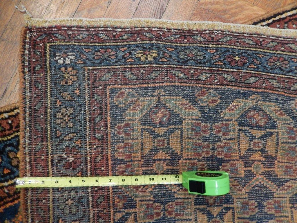 3x13 Authentic Hand Knotted Persian Hamadan Runner - Iran - bestrugplace
