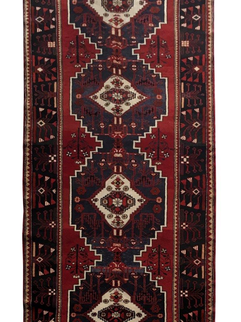 5x13 Authentic Hand-knotted Persian Hamadan Rug - Iran - bestrugplace