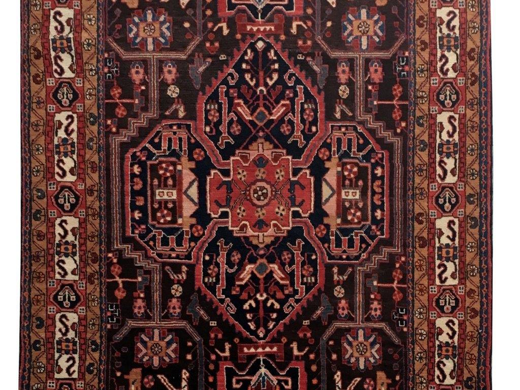 5x10 Authentic Hand-knotted Persian Hamadan Rug - Iran - bestrugplace