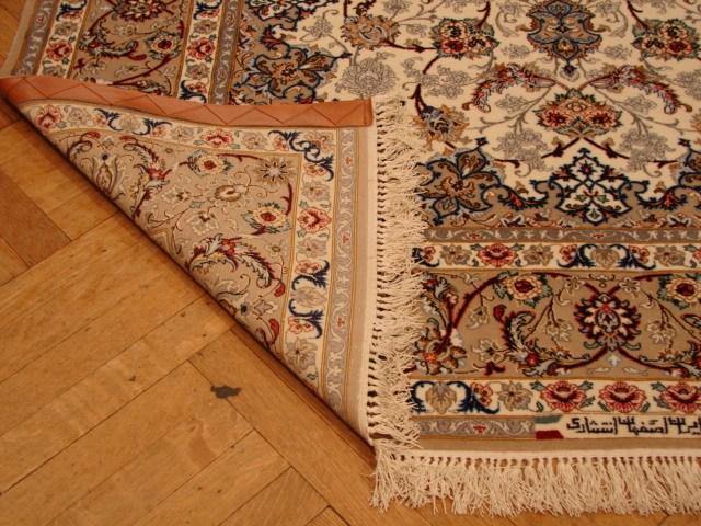 5x8 Authentic Handmade New Persian Esfahan Rug-Signed-Iran - bestrugplace