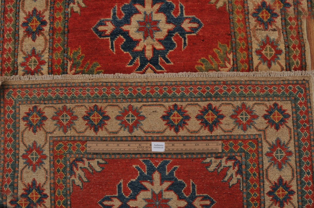 3' x 11' Red Yak Kash Kazak Rug 24281
