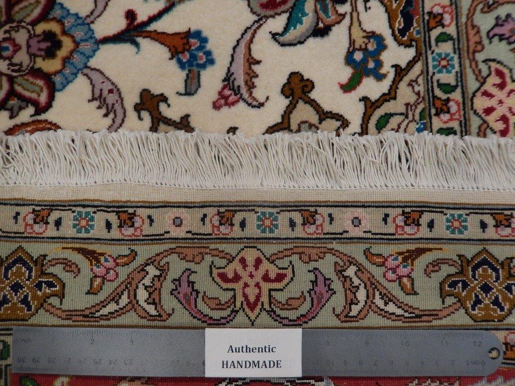 10x13 Authentic Handmade High End Wool & Silk Persian Tabriz Rug - Iran - bestrugplace
