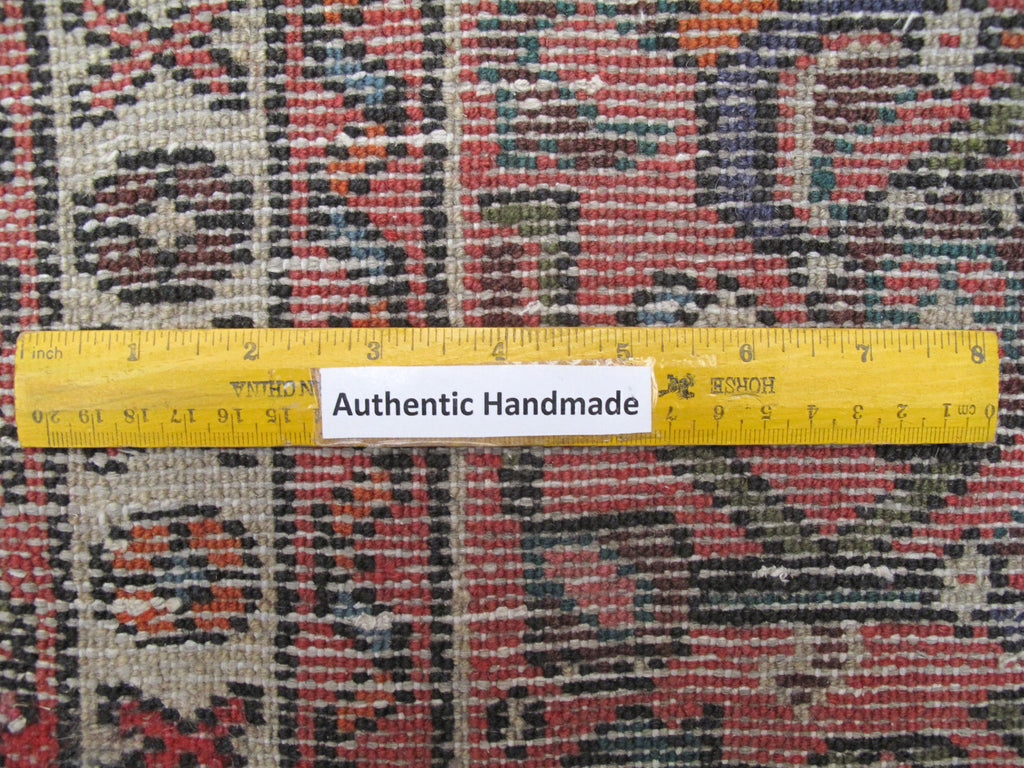 2.4 x 6.3 Red Persian Hamadan Rug 82628