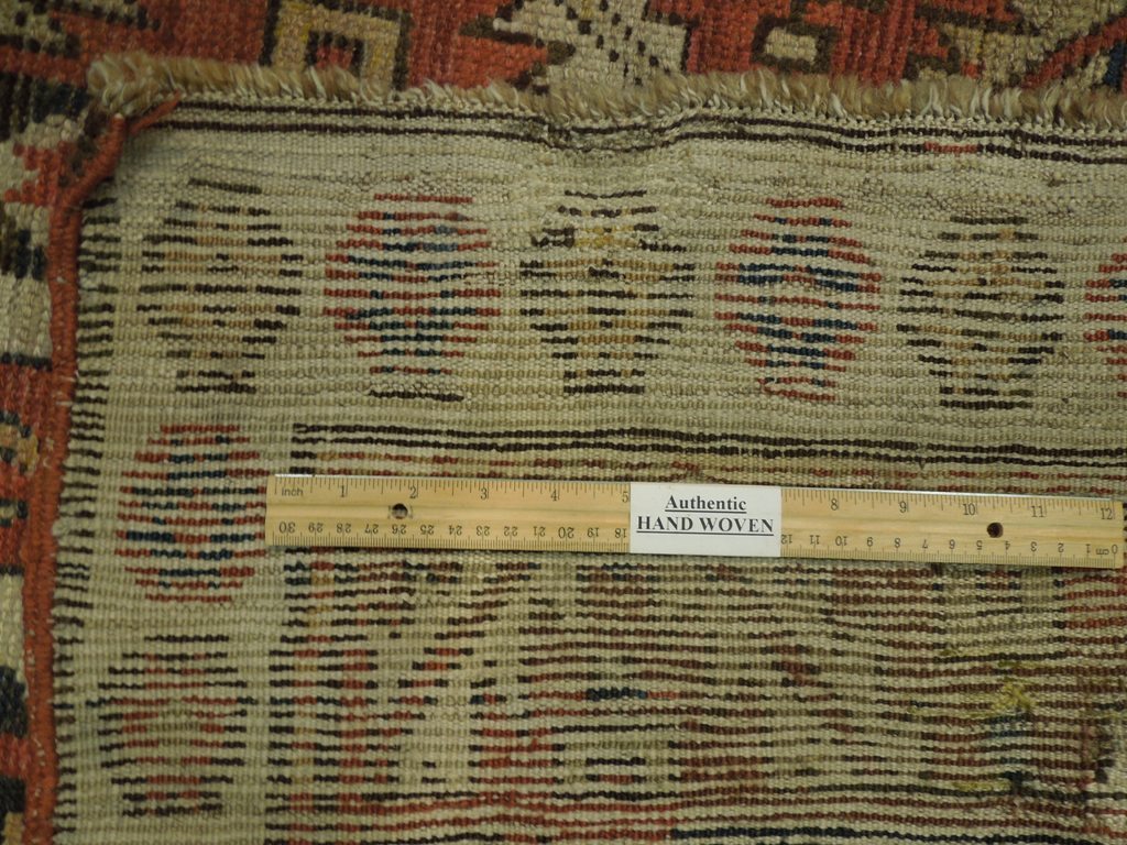 3.7 x 10 Ivory Antique Russian Kazak Rug 23930