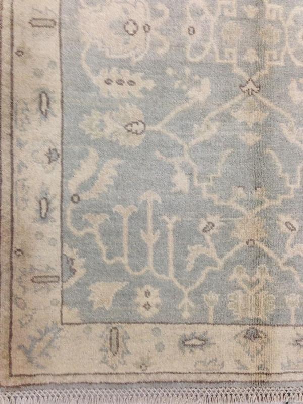 3.4 x 4.9 GRAY OSHAK handmade Wool Rug #PIX-26772