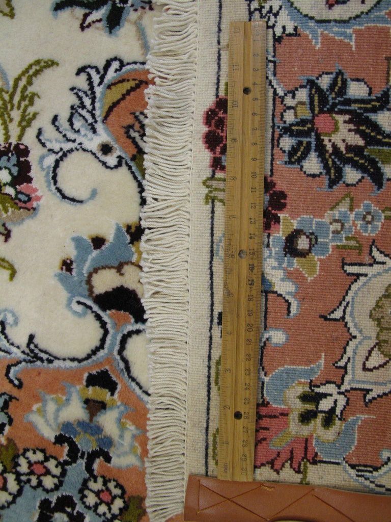 5x6 Authentic Hand-Knotted Wool & Silk Fine Quality Persian Tabriz Rug - Iran - bestrugplace