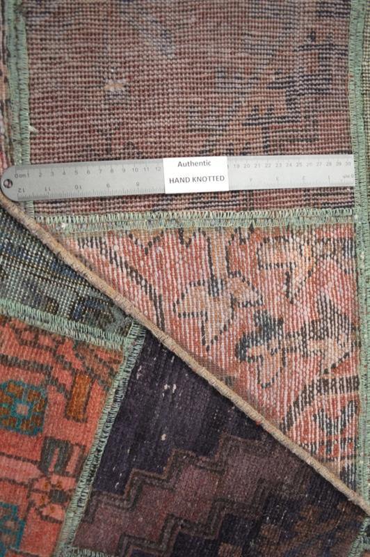 6x9 Authentic Handmade Persian Patchwork Rug - Iran - bestrugplace