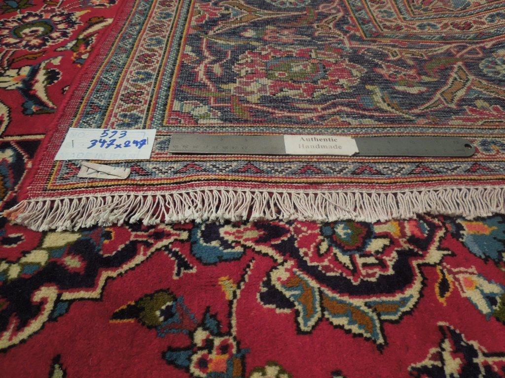 8x12 Authentic Hand Knotted Semi-Antique Persian Kashan Rug - Iran - bestrugplace