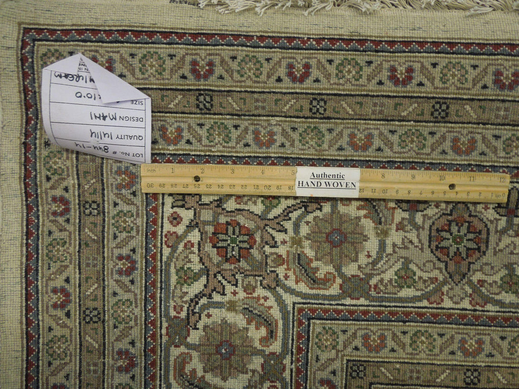 7x10 Wool & Silk High End Tabriz Mahi Rug - India - bestrugplace