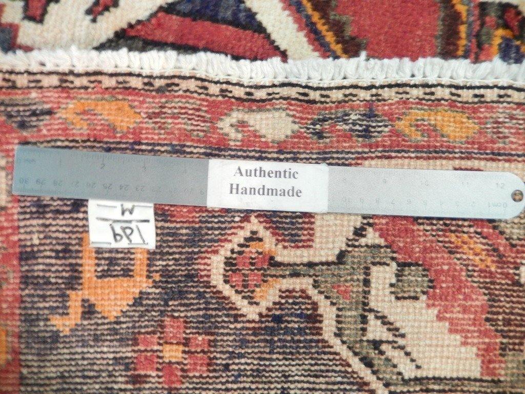 5x10 Authentic Hand Knotted Semi-Antique Persian Hamadan Runner - Iran - bestrugplace