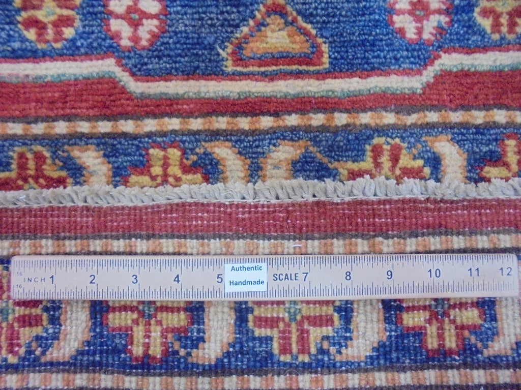 13.2 x 9.6 Tiger Orange Kazak Rug 75541