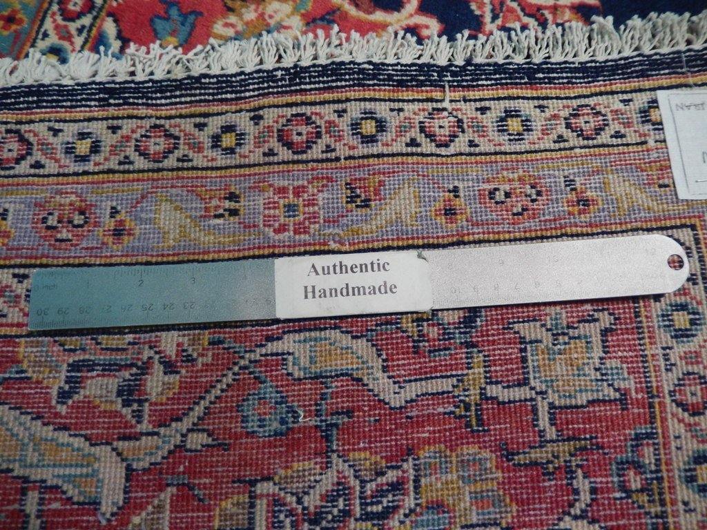 9x13 Authentic Hand Knotted Semi-Antique Persian Kashan Rug - Iran - bestrugplace