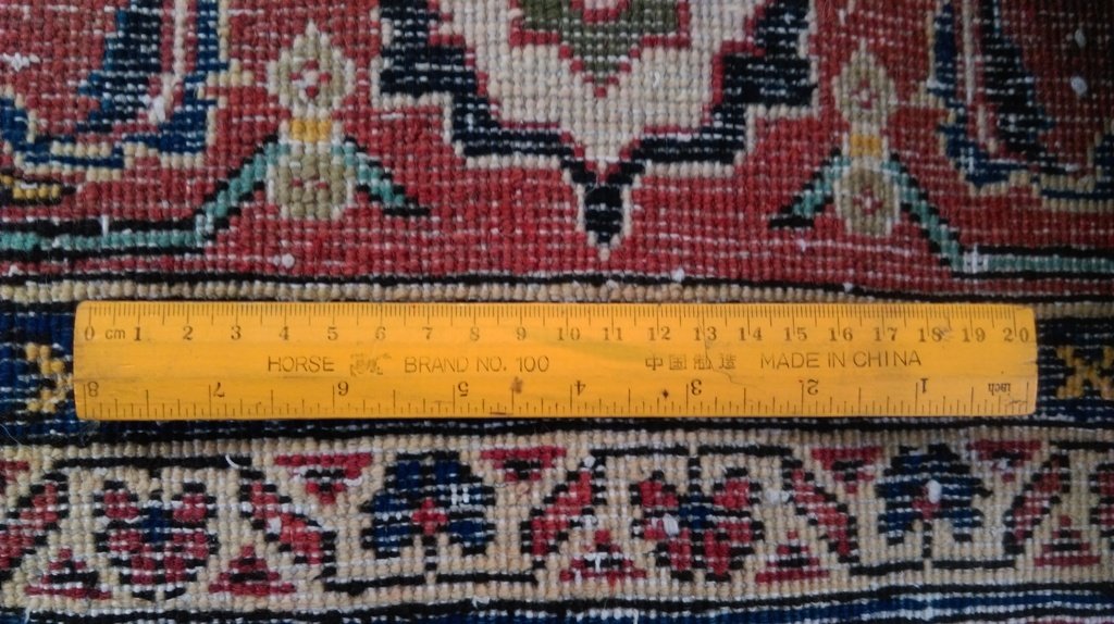 6.8 x 9.9 Navy Blue Persian Ardebil Rug 80764