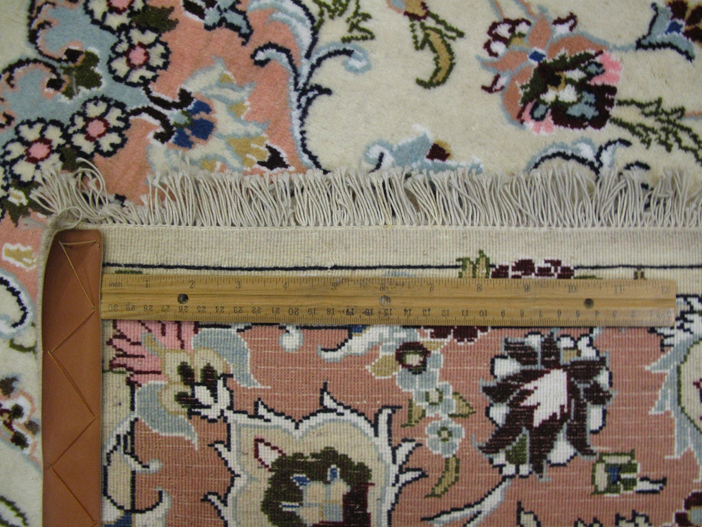 5x7 Authentic Hand-Knotted Wool & Silk Fine Quality Persian Tabriz Rug - Iran - bestrugplace