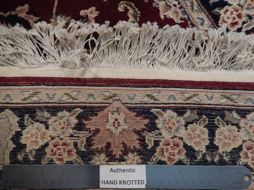 2' x 10' Red Sino Wool & Silk Runner Rug 21568