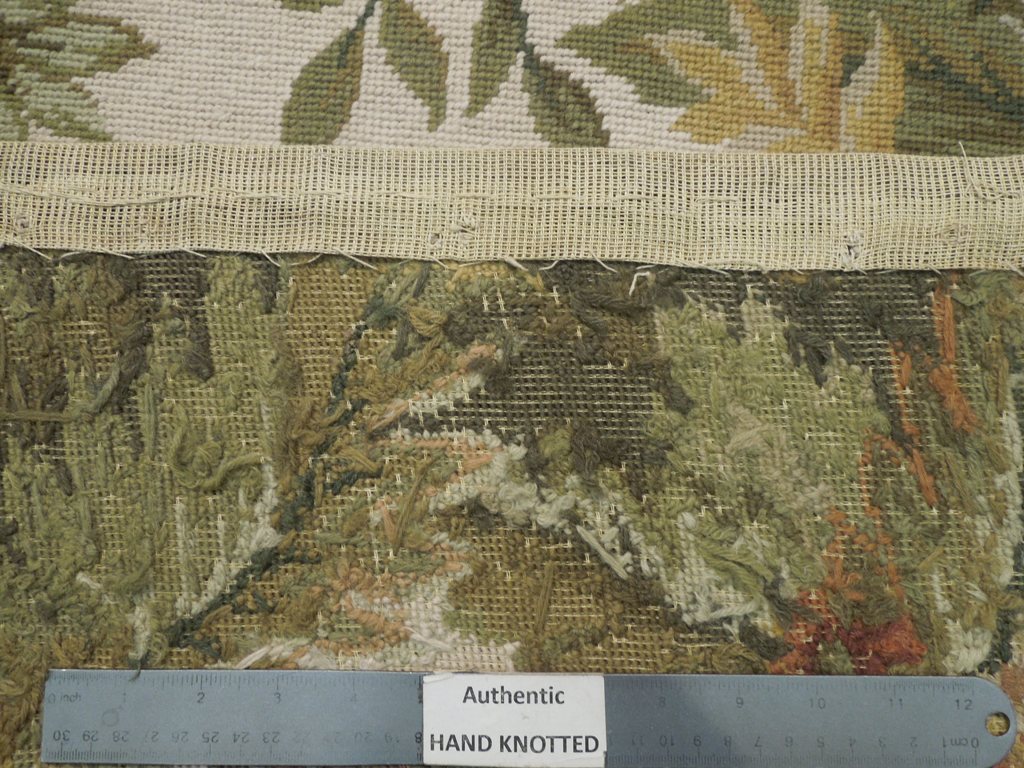 7.9 x 9.7 Needlepoint Flat Weave Rug SPRING 20778