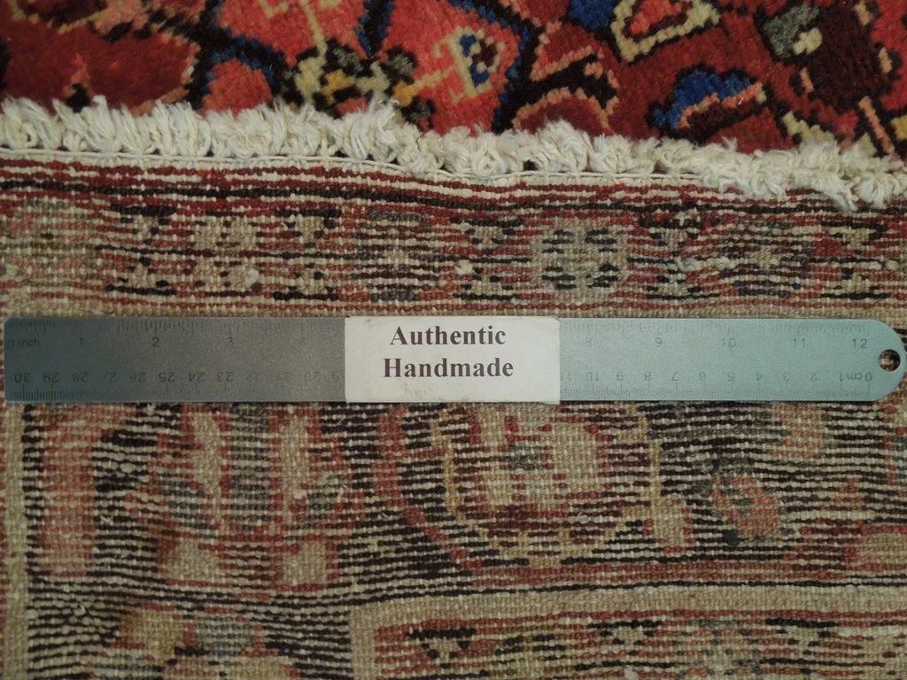 5x11 Authentic Hand Knotted Semi-Antique Persian Herati Runner - Iran - bestrugplace