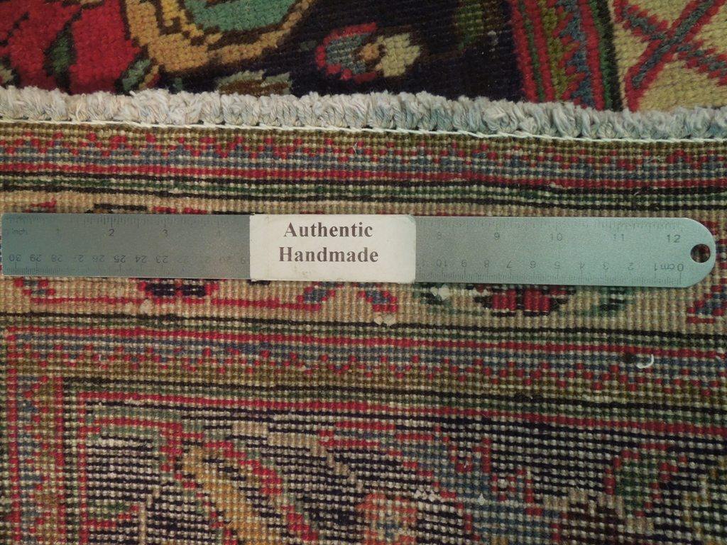 7x10 Authentic Hand Knotted Semi-Antique Persian Tabriz Rug - Iran - bestrugplace