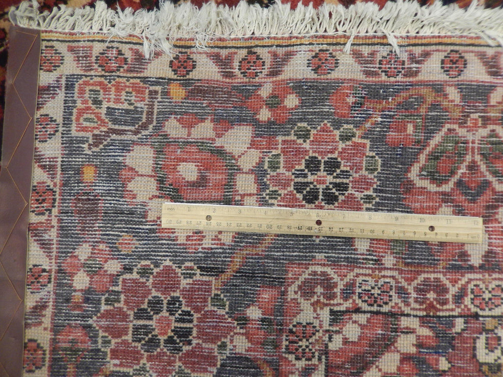 7x10 Authentic Hand-Knotted Semi-Antique Persian Heriz Rug - Iran - bestrugplace