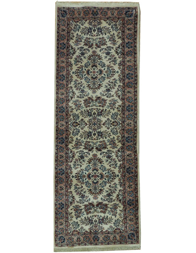 2' x 6' Ivory Sarouk Runner Rug 19792