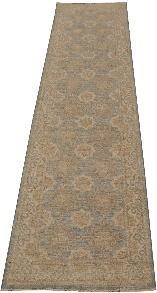 3' x 10' Vegetable Dyed Beige Chobi Peshawar Rug 25196