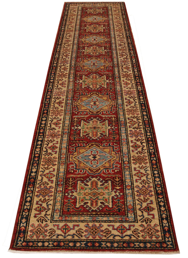 3' x 10' Red Super Kazak Rug 24869