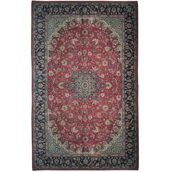10x16 Authentic Handmade Persian Isfahan Rug - Iran - bestrugplace