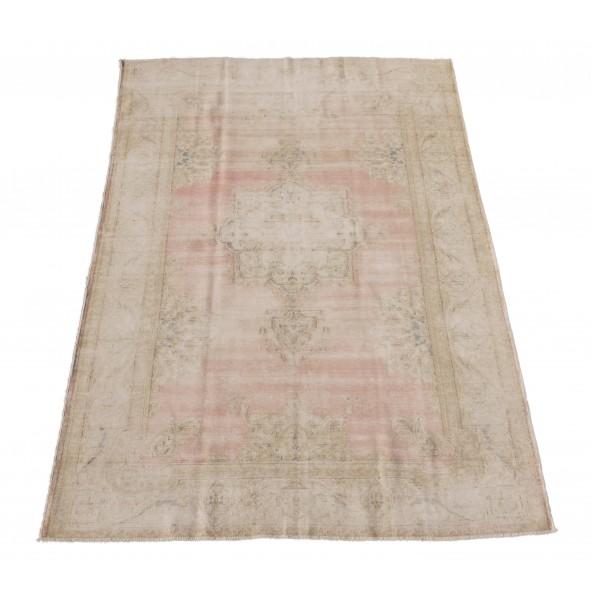 6.4 x 9.4 Vintage Rug LOW PILE FADED PINK 26944