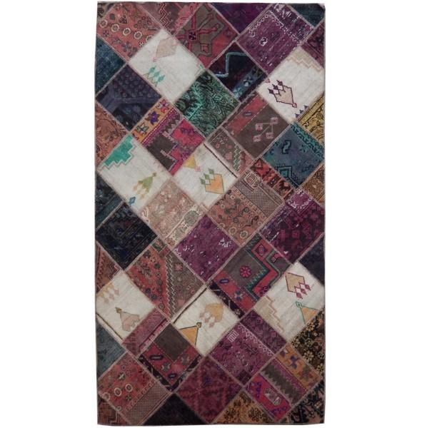 4.8 x 8.6 Multi Color Antique Persian Patchwork Rug 22172