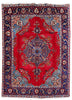 Load image into Gallery viewer, 8.2 x 11.2 Red open Field Persian Tabriz Kerman Rug 80135