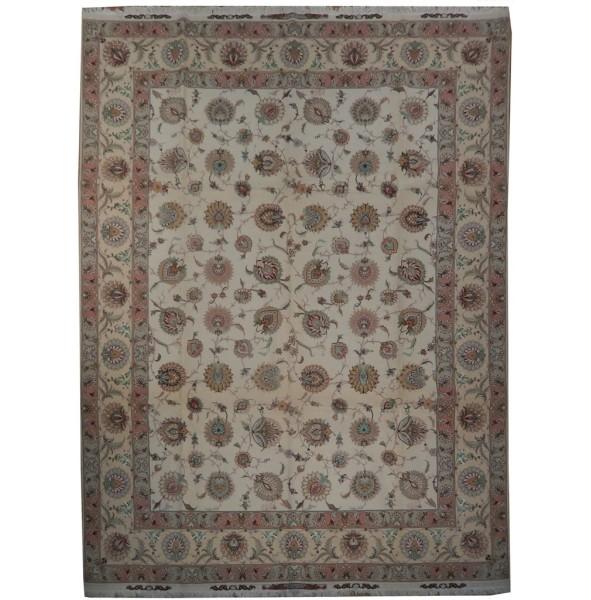 9.10 x 13 Super Fine SIGNED Wool & Silk Persian Tabriz Rug 500 KPSI #PIX-21907