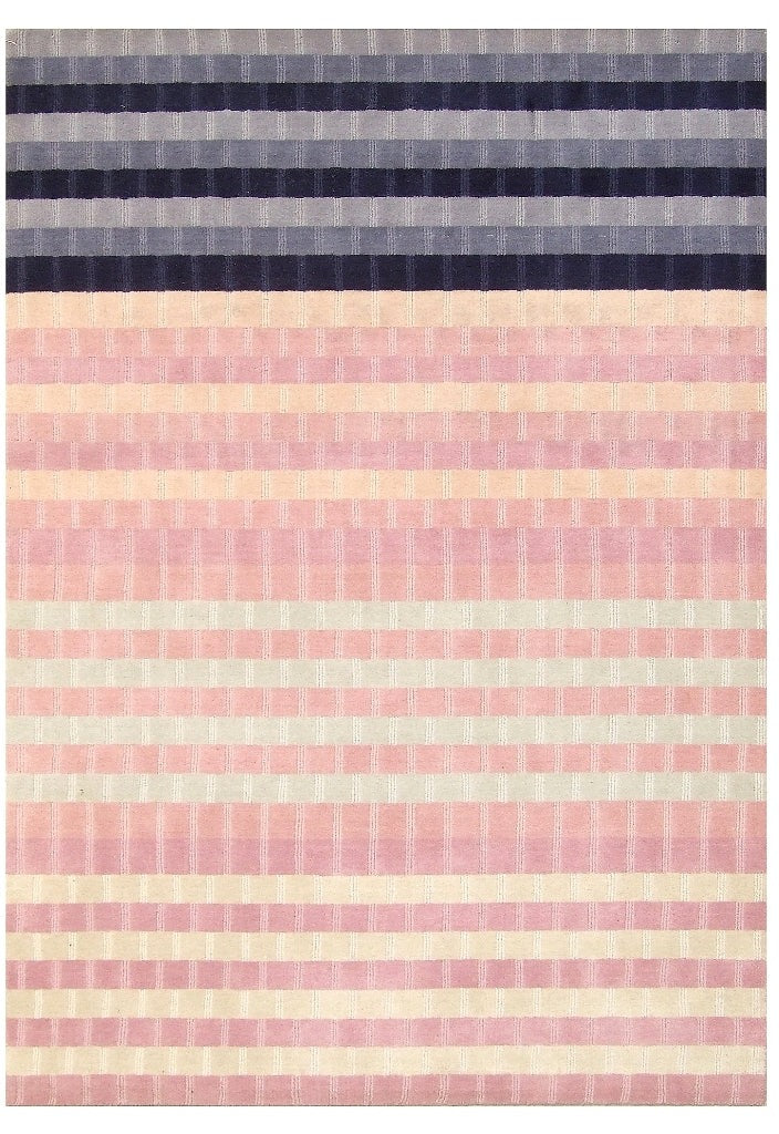 4.9 x 8.2 Pink Modern Loom Knotted Rug 70531