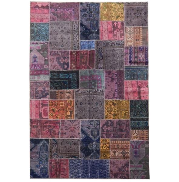 6 x 8.10 Multi Color Antique Persian Patchwork Rug 22198