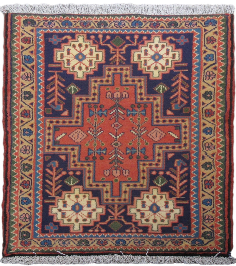 2 x 3.1 Orange Medallion Persian Yalameh Rug 82081