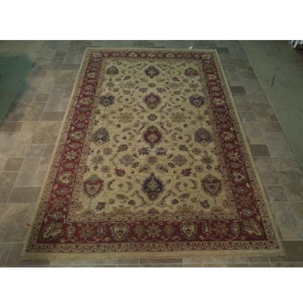 6 x 9.2 Ivory Vegetable Dyed Chobi Rug 74102