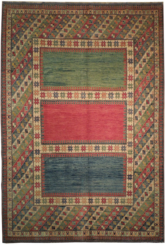8' x 11' Multi-Color Kazak Rug 19191